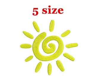 Sun Embroidery Design. Sunshine Design. Sun Mini Embroidery. Sun pattern. Summer Embroidery. Machine Embroidery Design. Mini Sun Design.