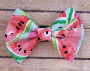 Summer Dog Bow Tie / Watermelon Dog / Dog Bow Tie / Collar Bow Tie / Food Theme Bow Tie / Fun Dog Bow Tie / Medium Dog Bow Tie / Large Dog