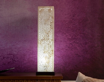 Table Lamp - Floor Lamp - Marble Glow Lattice Moroccan Lamp Base Living Room Decor Living Room Lamps