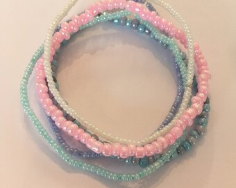 Pastel stacking bracelets