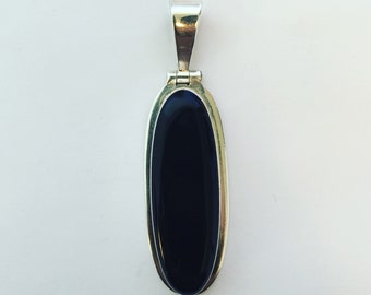 Sterling Silver Black Onyx Pendant