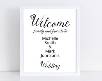 gift table sign template