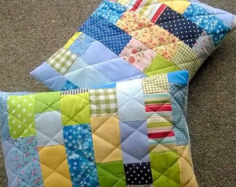 Scrappy Patchwork Cushion Pdf//home sweet home //gift