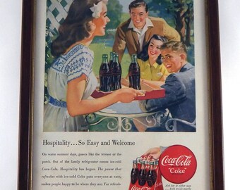 Vintage coke ad | Etsy