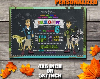 Wild Kratts Invitation / Wild Kratts Birthday Invitation / Wild Kratts Party Invitation / Wild Kratts Printable / Birthday Invitation / S