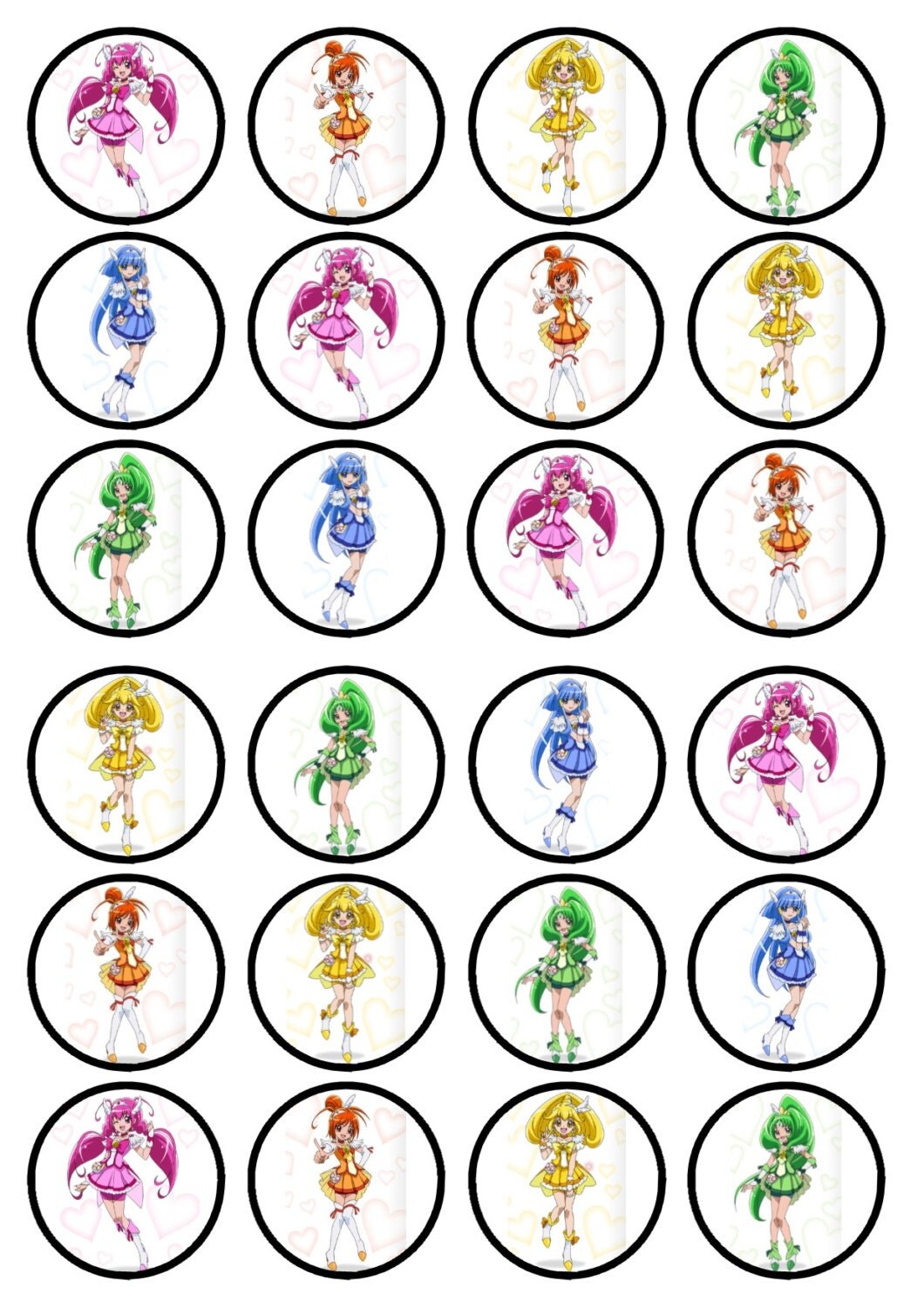 Glitter Force Cake Toppers Glitter Force Cake Toppers