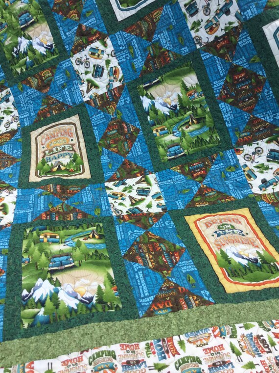 Outdoor Adventures Quilt Kit Camping Quilt Kit Summer Quilt