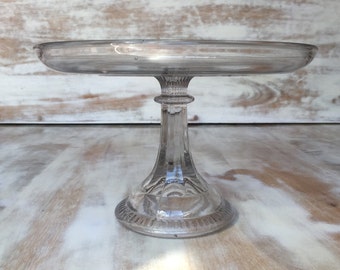 vintage glass cake stand classical style