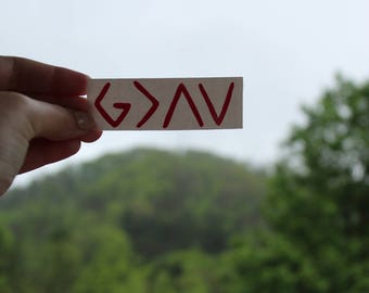 God is Greater Than the Highs and Lows Decal