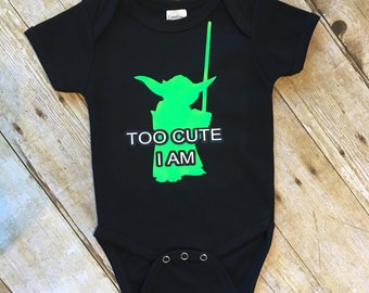 Star Wars onesie // Star Wars shirt // yoda shirt // funny yoda baby // my yoda shirt this is // baby shower gift // birthday gift