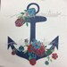 Download Floral Anchor Anchor with Flowers SVG PNG Silhouette