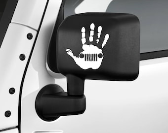 Jeep wave Decal Jeep Wrangler Unlimited | Sahara | JK | TJ | Vinyl Decal Sticker Emblem Logo Graphic Jeep Accessories