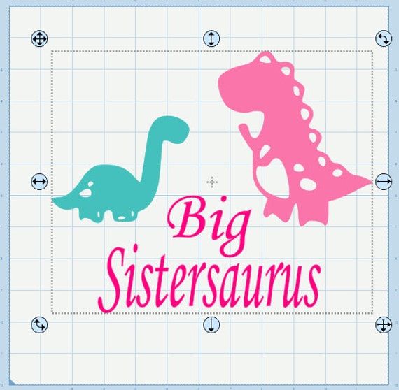 Download Big Sister and Big Brother- saurus SVG (Two files in this ...