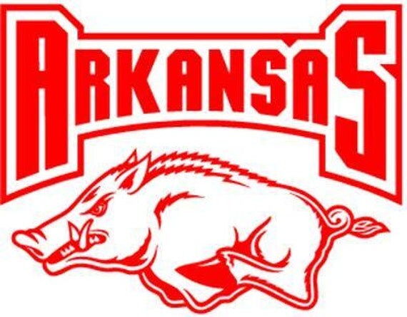 Vinyl Decal Sticker Arkansas Razorbacks Decal for Windows