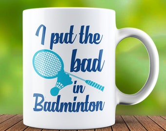 Crazy Badminton Homme Stars 12oz Café au Lait Tasse Tasse