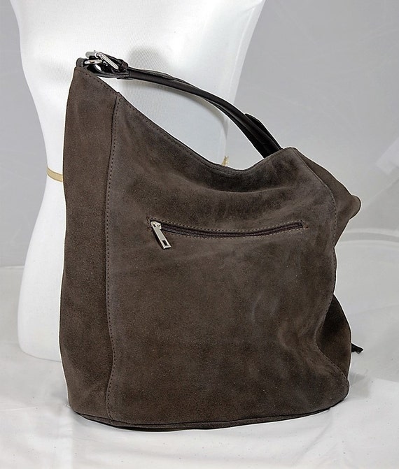 dark brown hobo purse