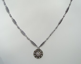Vintage Antiqued Silver Necklace