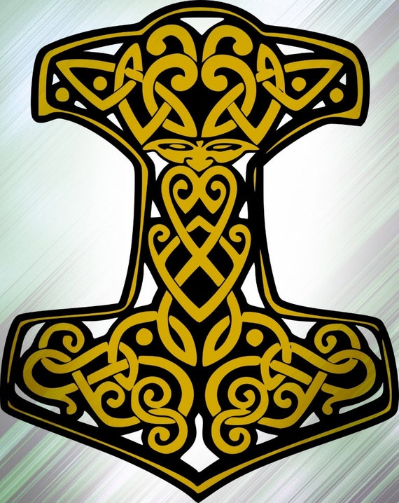 Thor's Hammer Svg - Thor's Hammer Svg Png Jpeg - Thor's Hammer Design 