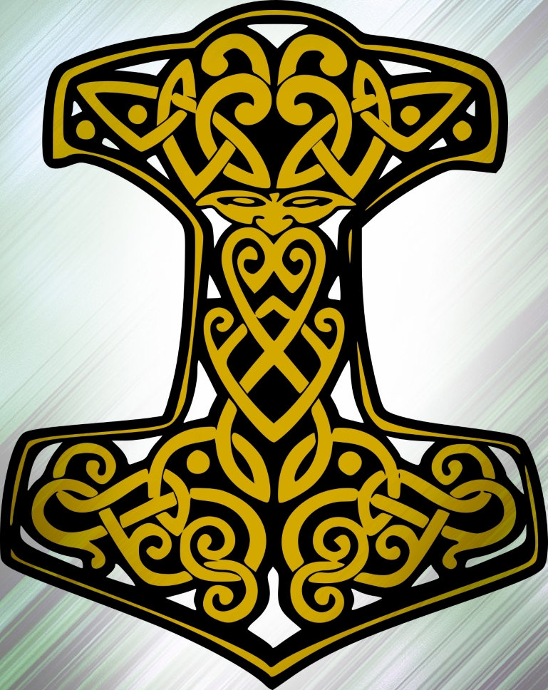 Thor's Hammer SVG - Thor's Hammer SVG Png Jpeg - Thor's Hammer Design