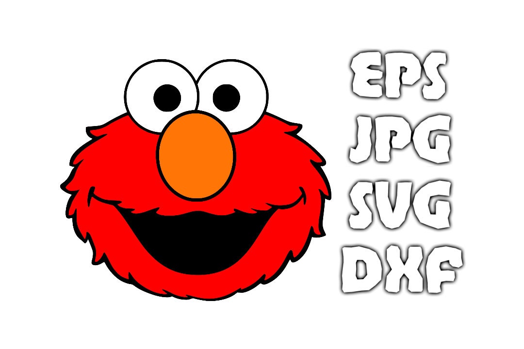 Elmo Head logo SVG Vector Design in Svg Eps Dxf Jpeg Format