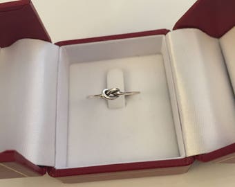 925 Silver knot ring