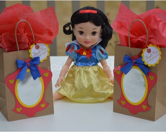 Snow White Party Favor Bags / Snow White Party / Snow White Mirror Favor Bags
