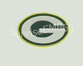 8 Sizes**Green Bay Football Embroidery design- 8 formats machine embroidery design - Instant Download machine embroidery pattern