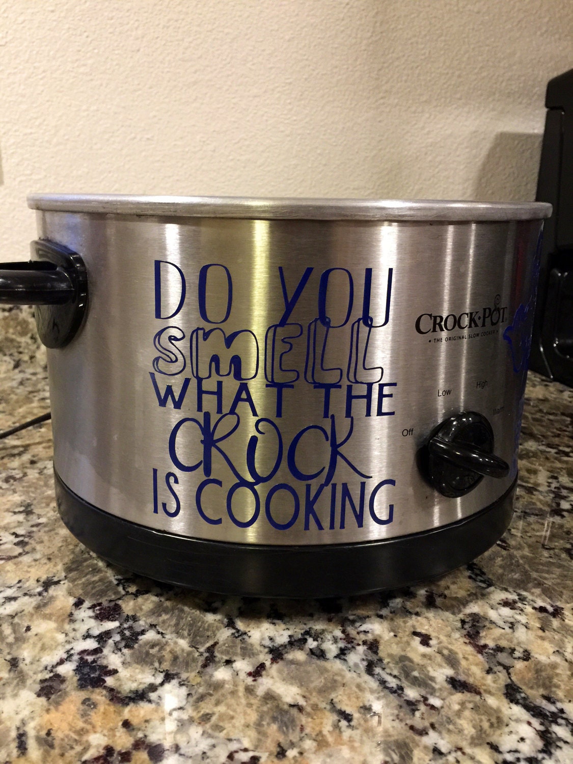 Crock Pot Decal the rock do you smell what the crock is
