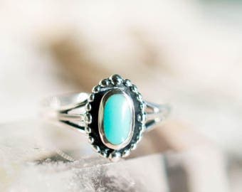 Turquoise Ring ~ Sterling Silver 925 ~ Handmade ~ Everyday ~Statement ~Stackable ~Tear Drop ~Gift for her ~Boho ~ Hippie ~Bohemian ~ MR049