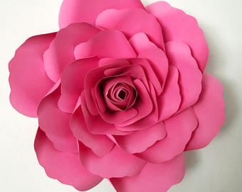 SVG Paper Flower Template with Base, DIGITAL Version - The Kentucky Rose - Original Design by Annie Rose