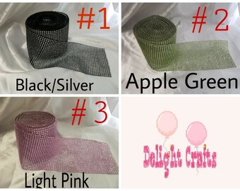 Rhinestone Mesh Wrap, Rhinestone Crafts, Wedding, Boda, Baby Shower, Comunion, Baptism, Bautizo, Recuerdos,