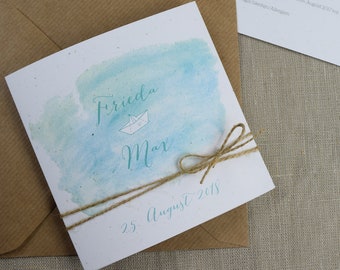 Wedding invitation "Ahoy" incl. reply card