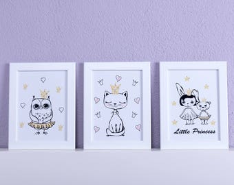 Children / kids poster, set of 3