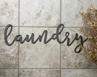 Metal "laundry" Sign