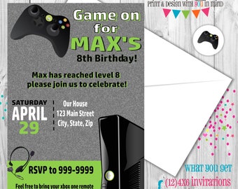 Xbox Party Invitations 9