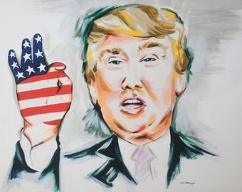 Donald Trump painting (print)
