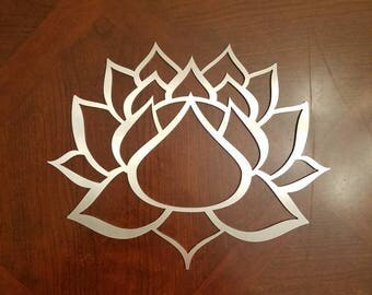 Lotus Flower - Metal Wall Art - Lotus - Lotus Metal Art - Yoga Art - Indian Lotus - Egyptian Bean - Nelumbo Nucifera - Home Decor