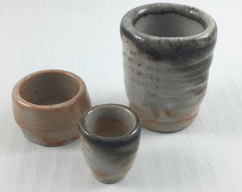Minituare hand thrown Pottery cups.