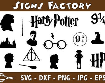 Harry Potter Svg Cut Files, Harry Potter Svg, Svg, Eps, Dxf, Png use with Cricut & Silhouette