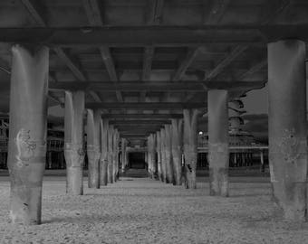 pillars at the beach