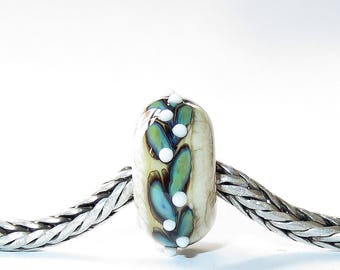 Luccicare Lampwork Bead - Twig - Lined with Sterling Silver