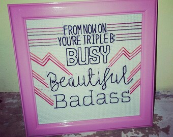 From now on you're triple B: Busy, Beautiful, Badass. Excellent dating advice from Master of None. Aziz Ansari & Eric Wareheim. Stitched.
