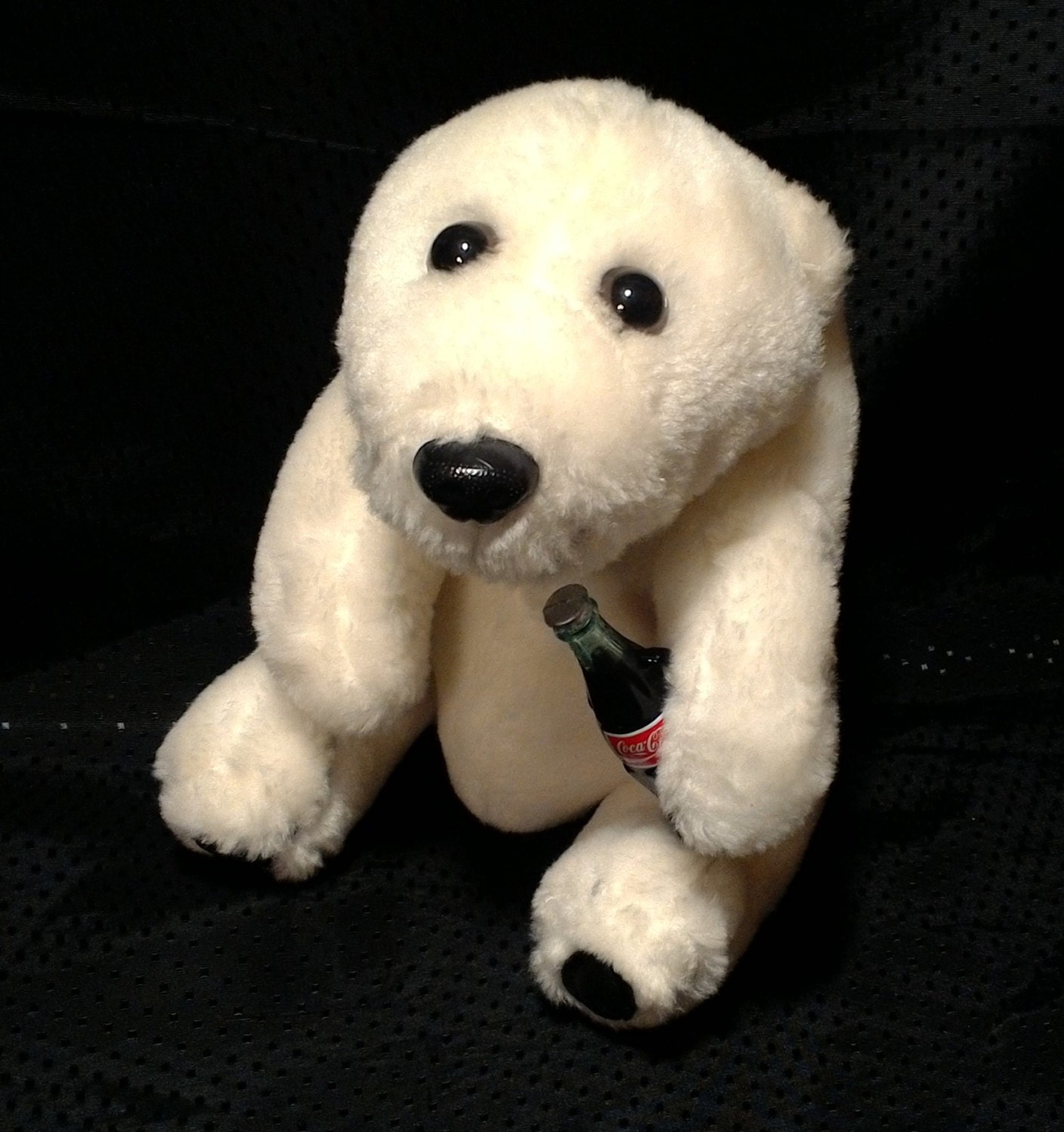 stuffed coca cola polar bear