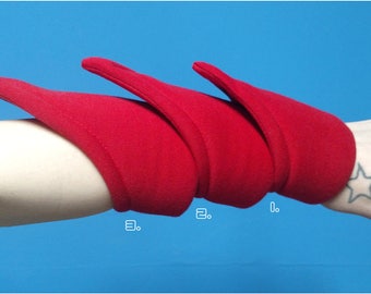 LS-S. Short Spiky Puff Cuff. Futuristic Bracelet.
