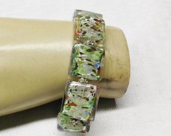 1950s Vintage Confetti Lucite Stretch Bracelet