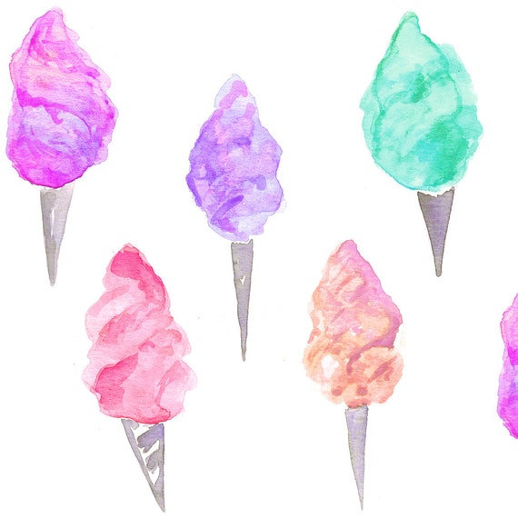 Watercolor Cotton Candy Fabric Cotton Candy Multi By