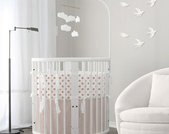 NEW Rose Gold Collection // Baby bedding & Stokke bedding ///Crib or Stokke // Choose your fabrics // Choose your Trim