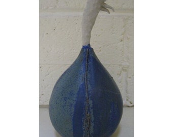 Handmade organic pod, garden sculpture, garden ornament, home decor.