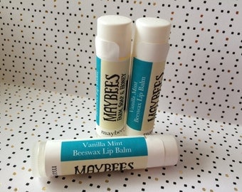 Vanilla Mint Beeswax Lip Balm