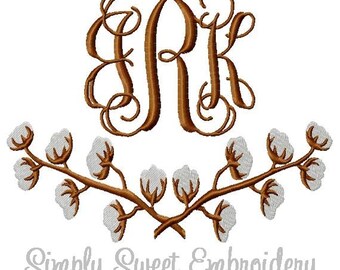 Cotton Branches Machine Embroidery Design